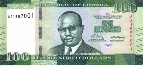 Liberia_CBL_100_dollars_2016.00.00_B315a_PNL_AA_1897001_f